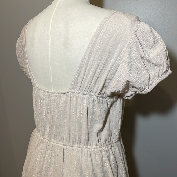 JANUARY & MAY Cotton Tiered Skirt Maxi Dress CREAM-BUFF / LARGE - Picture 8 of 13